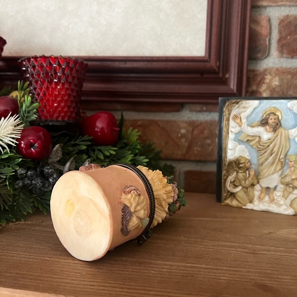 Rare Vintage Victorian Lady Head Trinket Box - Picture 9 of 11